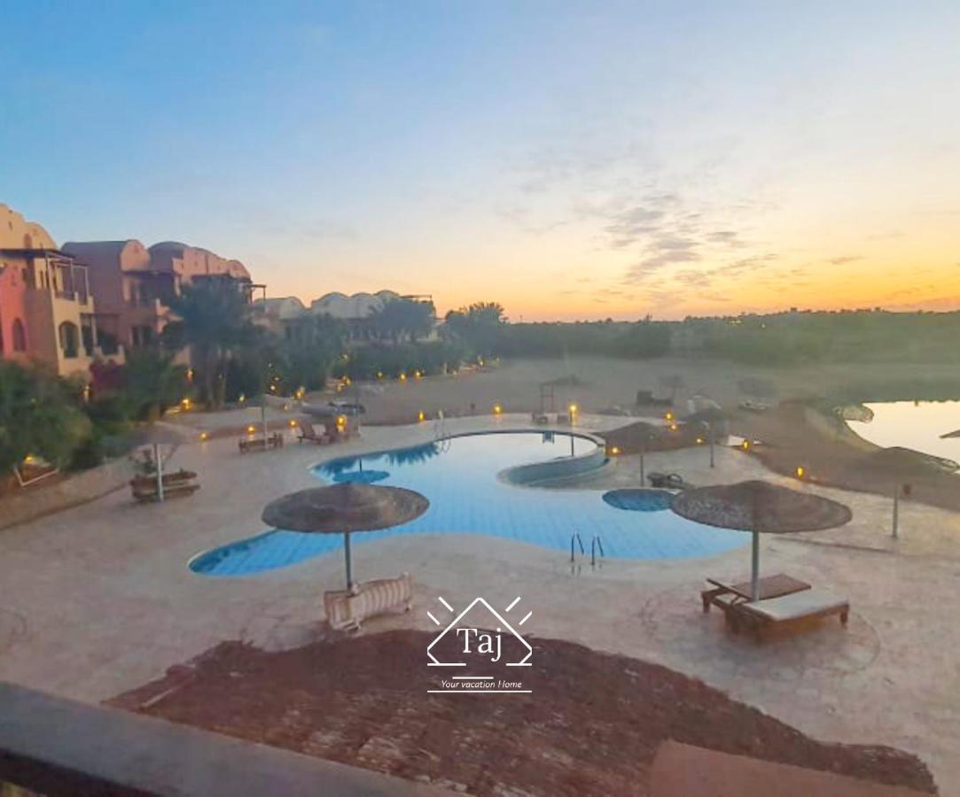 Taj Home, Amazing pool&lagoon view 2bedrooms apartment Hurghada Buitenkant foto