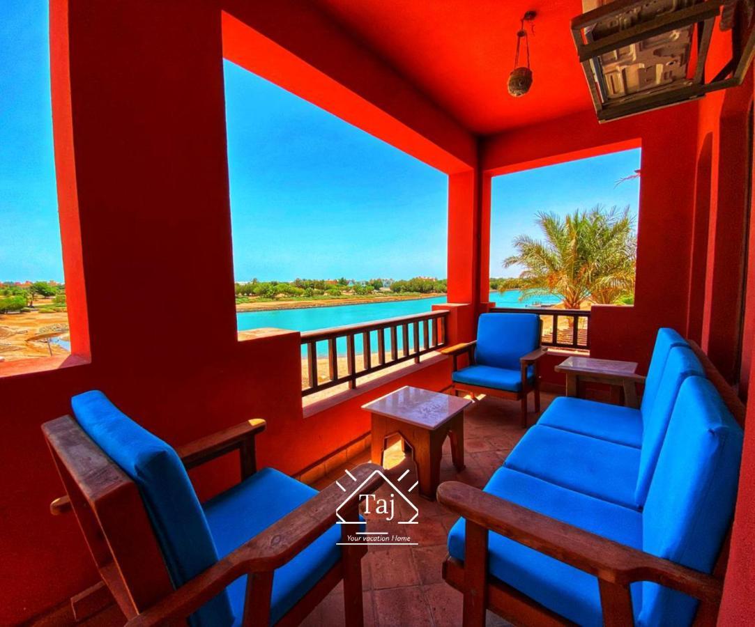 Taj Home, Amazing pool&lagoon view 2bedrooms apartment Hurghada Buitenkant foto