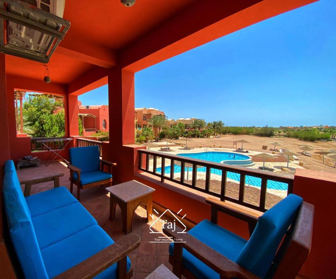 Taj Home, Amazing pool&lagoon view 2bedrooms apartment Hurghada Buitenkant foto