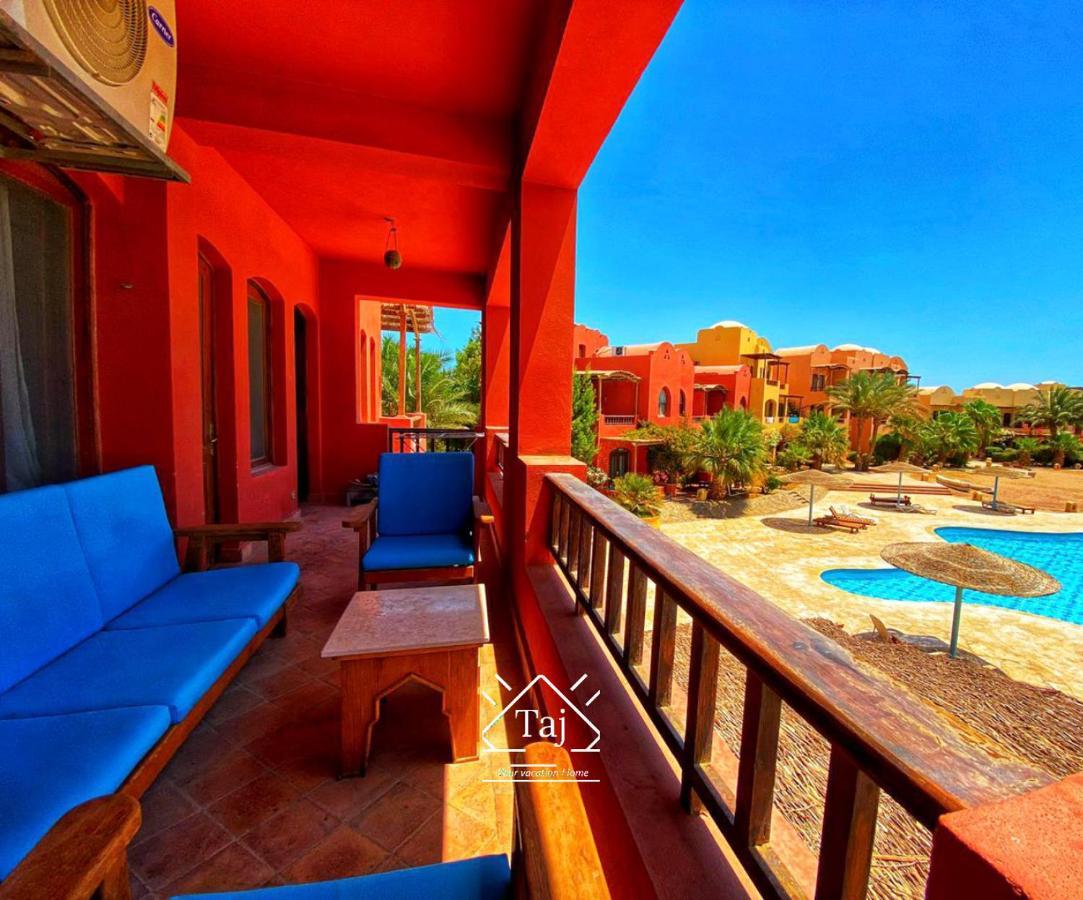 Taj Home, Amazing pool&lagoon view 2bedrooms apartment Hurghada Buitenkant foto