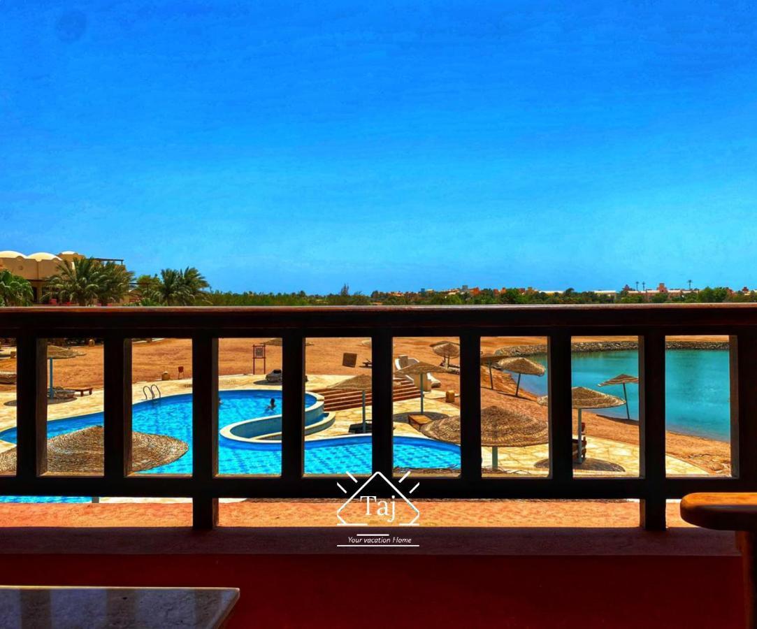 Taj Home, Amazing pool&lagoon view 2bedrooms apartment Hurghada Buitenkant foto